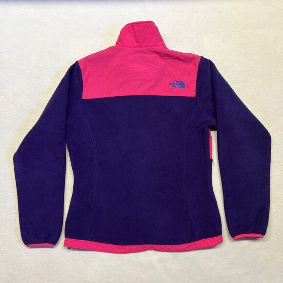 The North Face Womens Custom Denali‎ Fleece Full Zip Jacket Medium Pink & Purple - Picture 2 of 14